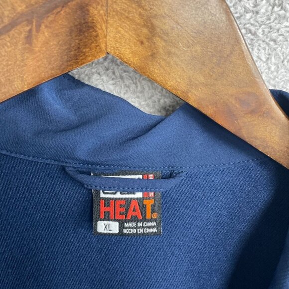 NWOT 32 Degrees Heat Men's XL Navy Full-Zip Jacket Windbreaker Mock neck - Picture 6 of 10